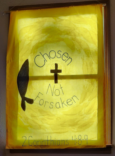 Kairos Outside #17 Banner in window